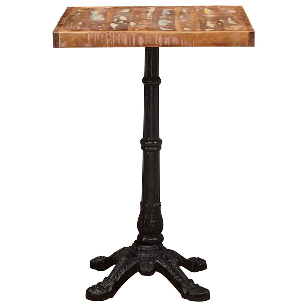 Bistro Table Brown 50 x 50 x 76 cm Solid reclaimed wood